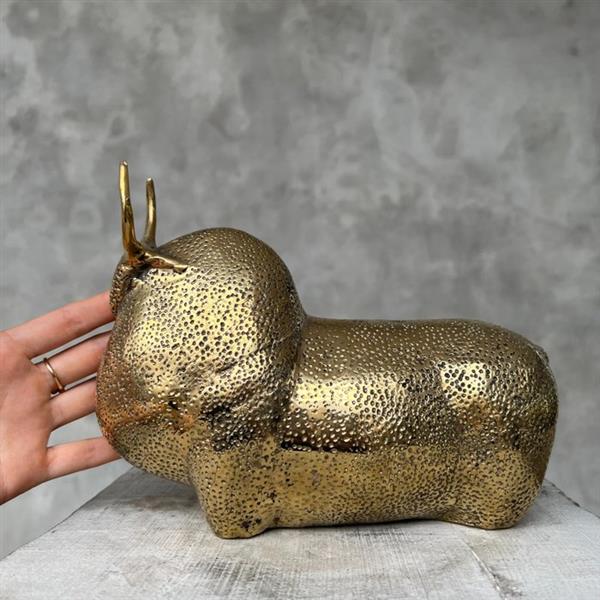 Grote foto sculptuur no reserve price abstract sculpture of an american bison 17 cm brons antiek en kunst curiosa en brocante