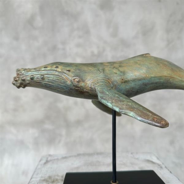 Grote foto sculptuur no reserve price blue whale sculpture 18 cm brons antiek en kunst curiosa en brocante