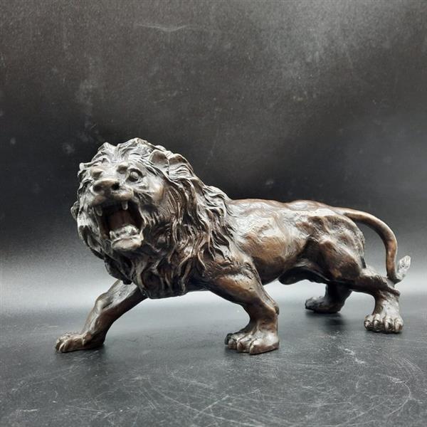 Grote foto beeld large bronze lion 32cm handmade 0 cm brons antiek en kunst curiosa en brocante