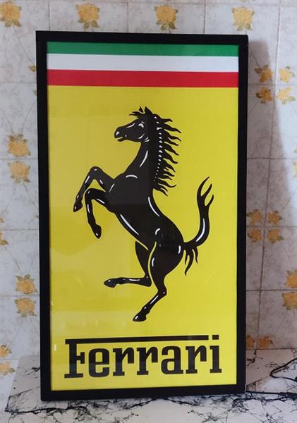 Grote foto legend car sign illuminated garage lichtbord hars polyester antiek en kunst curiosa en brocante