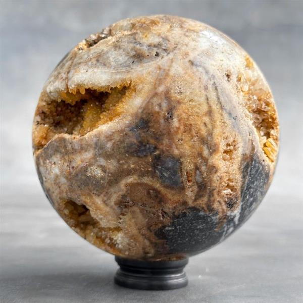 Grote foto geen reserveprijs prachtige bol van kristalkwarts op aangepaste standaard kwarts 1800 g antiek en kunst curiosa en brocante