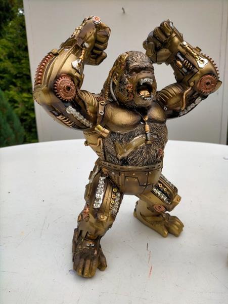 Grote foto beeld king kong steampunk 31 cm resin mgo antiek en kunst curiosa en brocante