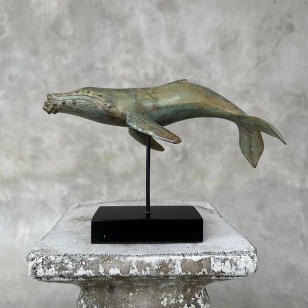 Grote foto sculptuur no reserve price blue whale sculpture 18 cm brons antiek en kunst curiosa en brocante