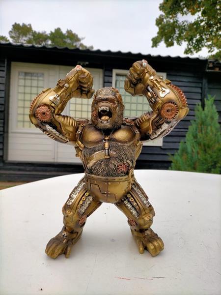 Grote foto beeld king kong steampunk 31 cm resin mgo antiek en kunst curiosa en brocante