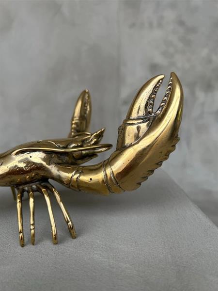 Grote foto sculptuur no reserve price lobster polished bronze 11 cm brons antiek en kunst curiosa en brocante