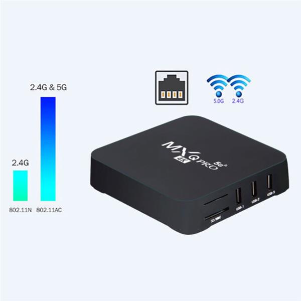 Grote foto mxq pro android 12 tv box mediaspeler tvbox 5g 2 16gb smart 2024 audio tv en foto algemeen