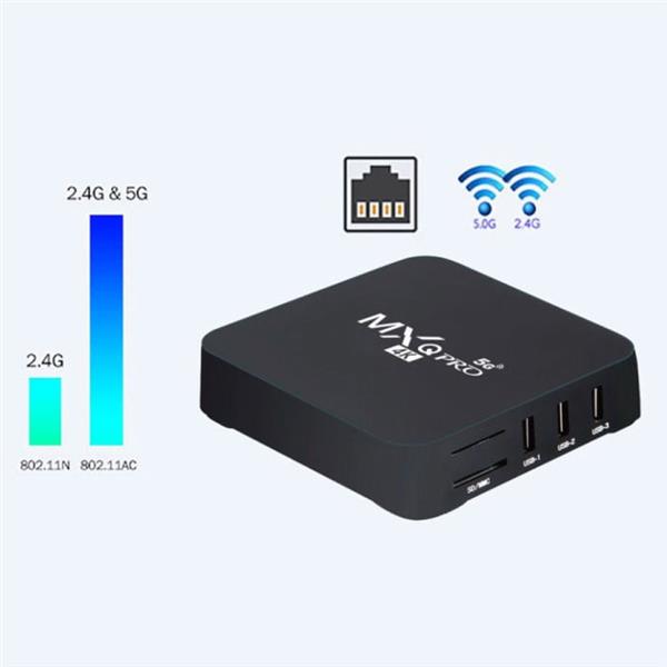 Grote foto mxq pro android 12 tv box mediaspeler iptv 5g 2 16gb smart 2024 audio tv en foto algemeen