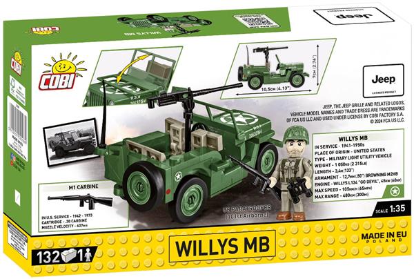 Grote foto cobi 2296 willys mb m2 gun kinderen en baby overige