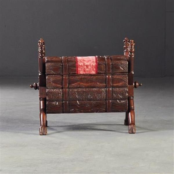 Grote foto opbergkistje in de vorm van gebundelde haardblokken ca 1865 hollands no. 200252 antiek en kunst stoelen en banken
