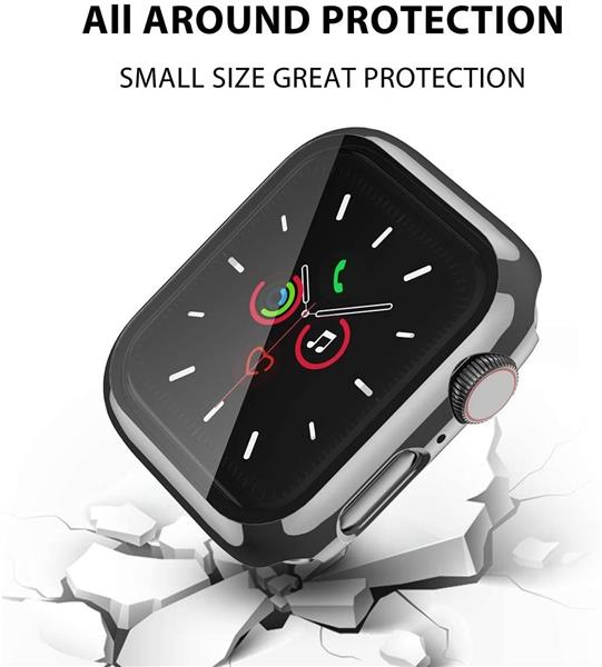Grote foto drphone apx1 siliconen polsband 44mm metalen armband tpu hoesje geschikt voor apple watch kleding dames horloges