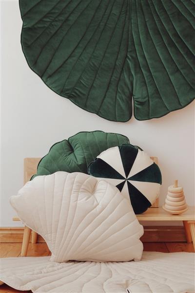 Grote foto velvet ginkgo speelmat dark green emerand dark green kinderen en baby complete kinderkamers