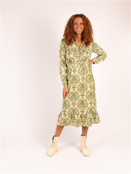 Grote foto jurk reddy green reb 15266 kleding dames overige kledingstukken