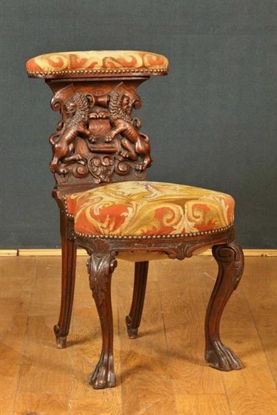 Grote foto voyeuse stoel hout antiek en kunst curiosa en brocante