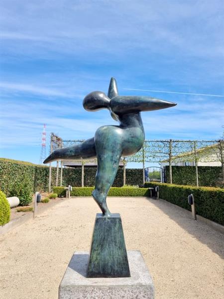 Grote foto sculptuur a modernist ballerina 70 cm brons antiek en kunst curiosa en brocante