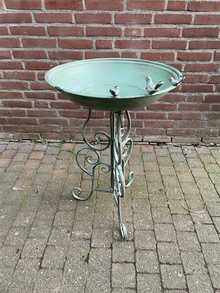 Grote foto vogelbad ijzer gegoten gesmeed antiek en kunst curiosa en brocante