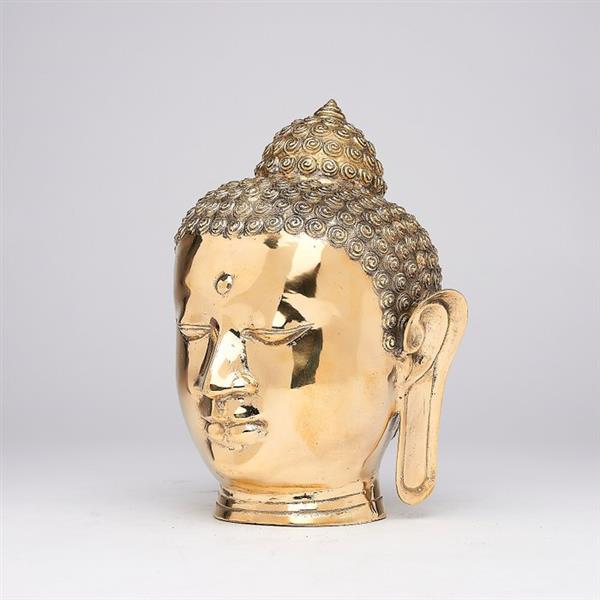 Grote foto sculptuur no reserve price buddha head sculpture 25 cm brons antiek en kunst curiosa en brocante