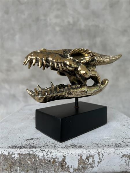 Grote foto beeld no reserve price dragon on a base polished bronze 12 cm brons antiek en kunst curiosa en brocante