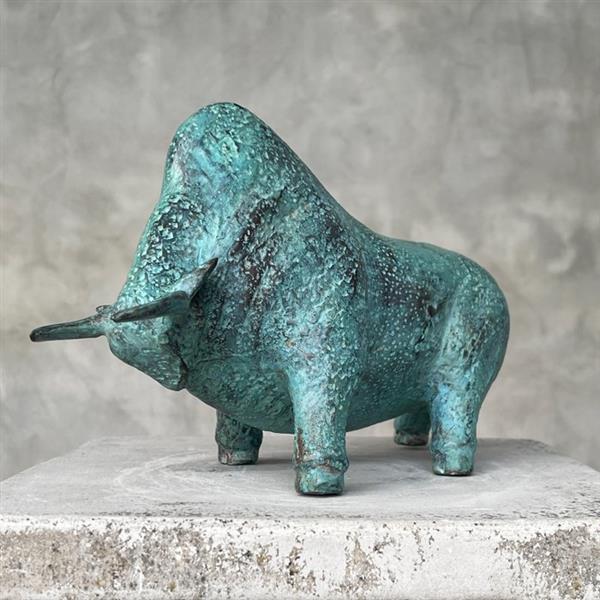 Grote foto sculptuur no reserve price sculpture of a striking american bison link to video of this sculptu antiek en kunst curiosa en brocante