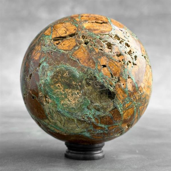Grote foto geen reserveprijs prachtige groene smithsonite bol op een aangepaste standaard 1600 g 1 antiek en kunst curiosa en brocante
