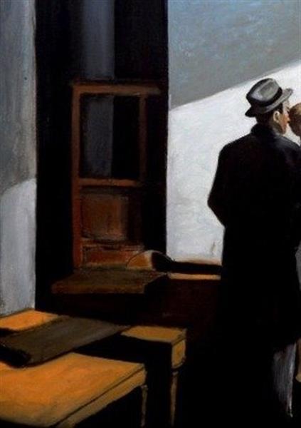 Grote foto dario somigli xx da edward hopper conference at night antiek en kunst curiosa en brocante