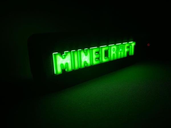 Grote foto minecraft lichtbord plastic antiek en kunst curiosa en brocante