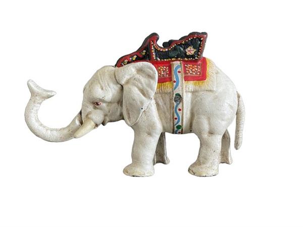 Grote foto decoratief ornament mechanische spaarpot beeld olifant europa antiek en kunst curiosa en brocante