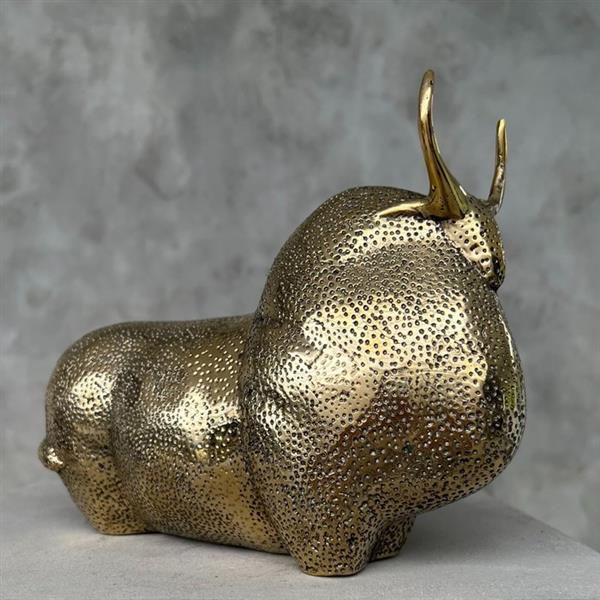 Grote foto sculptuur no reserve price abstract sculpture of an american bison 17 cm brons antiek en kunst curiosa en brocante