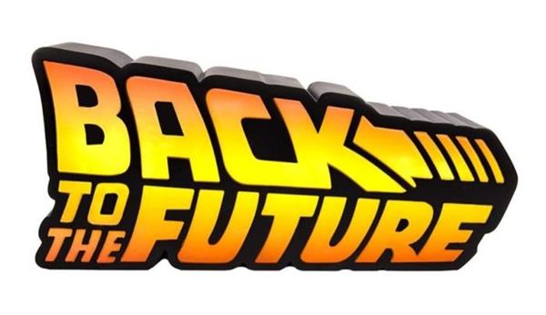 Grote foto back to the future logo light originale marchio paladone lichtbord plastic antiek en kunst curiosa en brocante