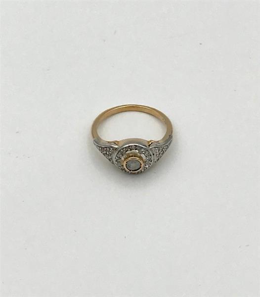 Grote foto ring ros goud diamant natuurlijk antiek en kunst curiosa en brocante