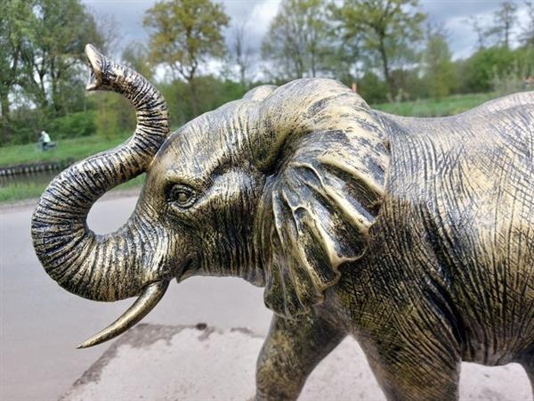 Grote foto beeld large statue of elephant in excellent finish 52 cm polyresin antiek en kunst curiosa en brocante