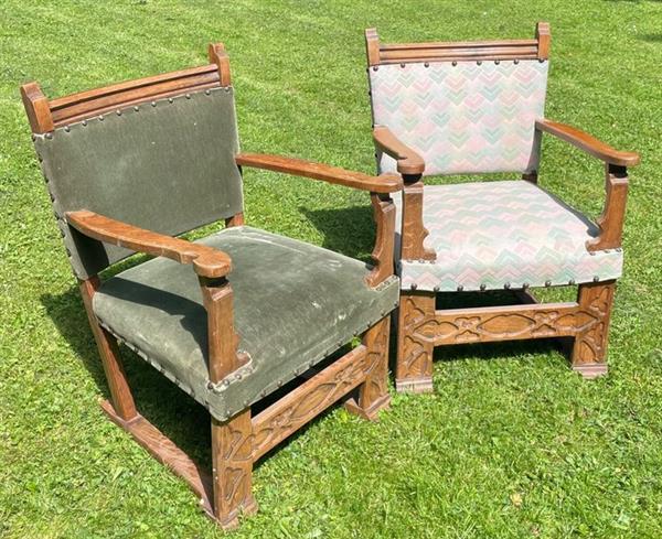 Grote foto fauteuil 2 hout antiek en kunst curiosa en brocante