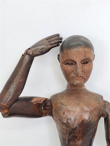 Grote foto figuur hout antiek en kunst curiosa en brocante