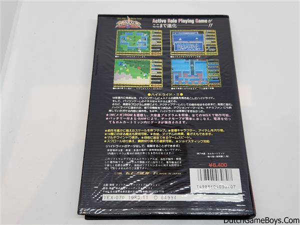 Grote foto msx hydlide ii shine of darkness spelcomputers games overige games