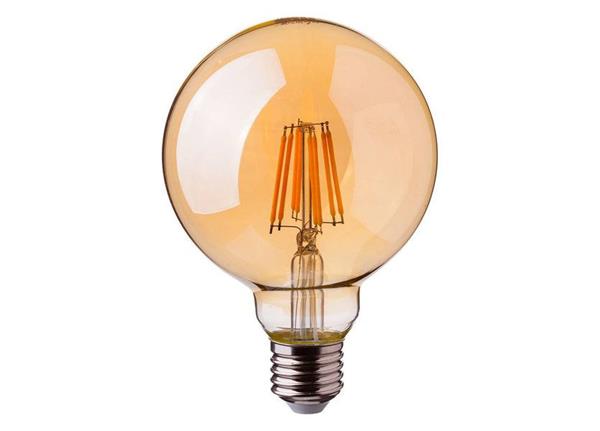 Grote foto crius led filament g125 e27 8w 827 amber dimbaar huis en inrichting overige