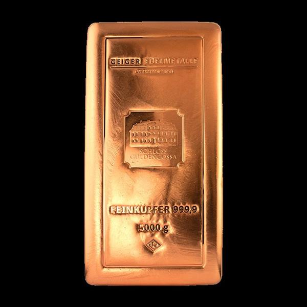 Grote foto 5 kilograms copper minted bar zilver .999 geiger edelmetalle verzegeld en met certificaat zo antiek en kunst curiosa en brocante