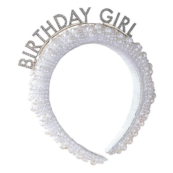 Grote foto neutral party wearables pearl birthday girl headband verzamelen overige verzamelingen