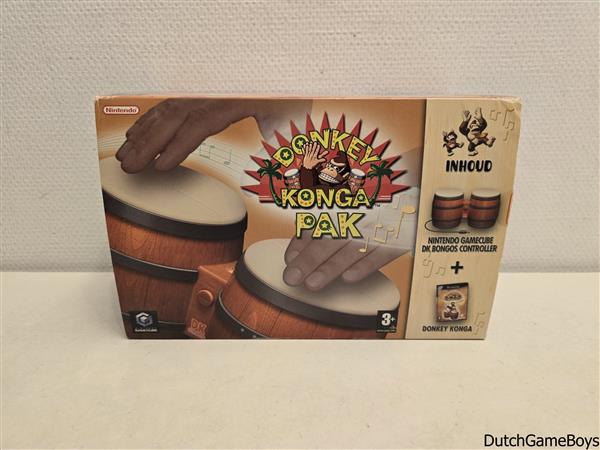 Grote foto nintendo gamecube dk bongos donkey konga hol sleeve spelcomputers games overige merken