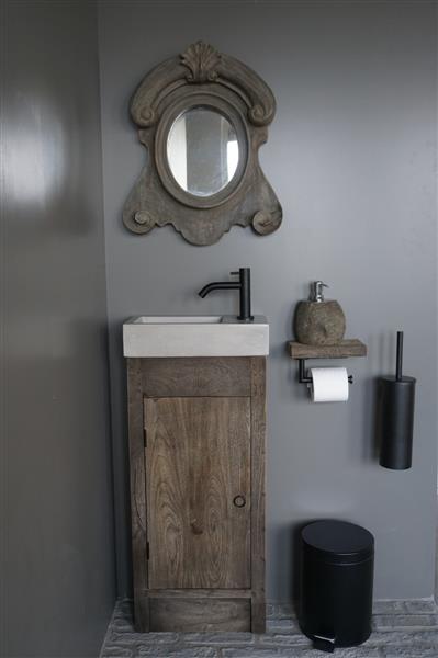 Grote foto gerjan toiletmeubel vergrijsd 1 deur links huis en inrichting complete badkamers