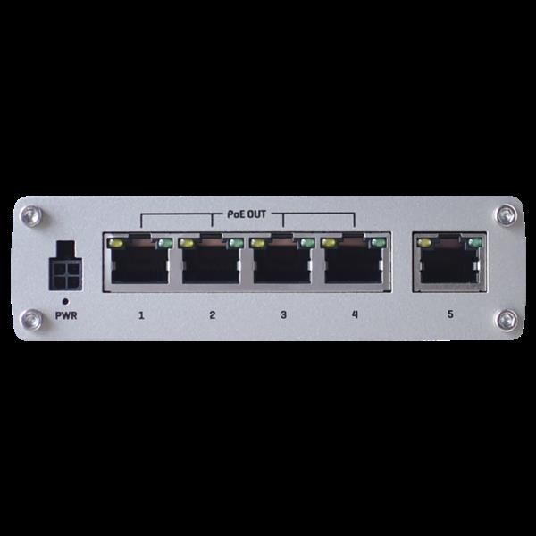 Grote foto teltonika poe switch 4 poorten 1 uplink 120w tot 1000mbps tk tsw100 computers en software netwerkkaarten routers en switches