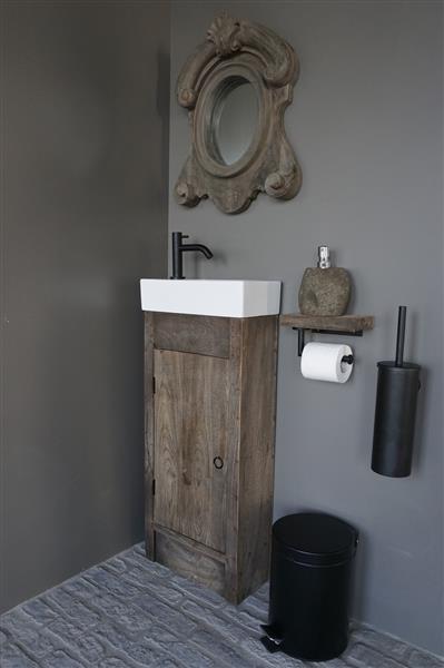 Grote foto gerjan toiletmeubel vergrijsd 1 deur links huis en inrichting complete badkamers