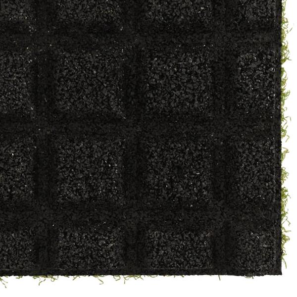 Grote foto vidaxl kunstgrastegels 4 st 50x50x2 5 cm rubber tuin en terras sierplanten