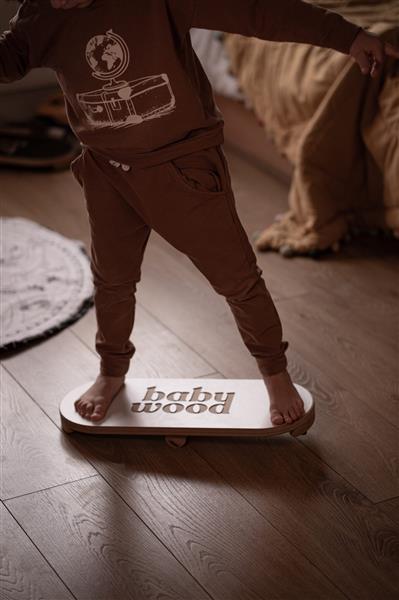 Grote foto balance board babywood gray grey kinderen en baby overige