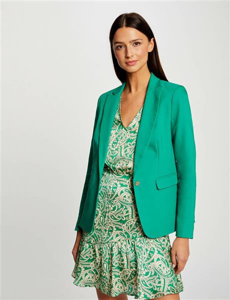 Grote foto straight buttoned blazer 222 vlime green kleding dames jassen zomer