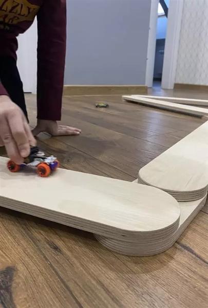 Grote foto evenwichtsbalk houten brug babywood houten brug kinderen en baby overige