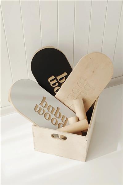 Grote foto balance board babywood gray grey kinderen en baby overige