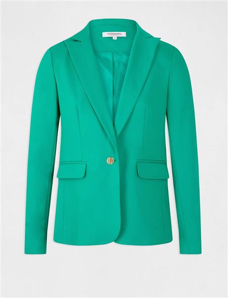 Grote foto straight buttoned blazer 222 vlime green kleding dames jassen zomer