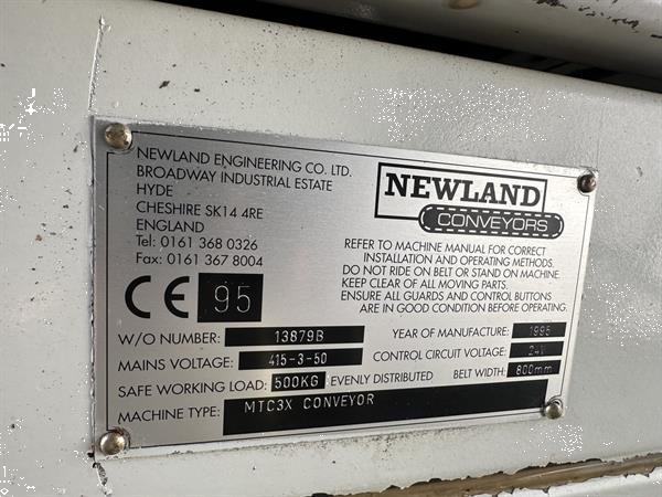 Grote foto newland conveyors mtc3x telescopische transportband voor het laden en lossen van containers agrarisch transportbanden