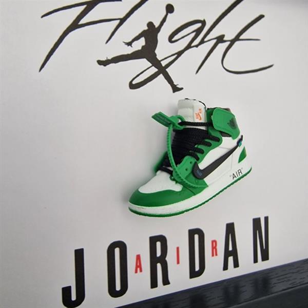 Grote foto lijst mini sneaker aj1 air jordan 1 off white oregon ducks ingelijst hout antiek en kunst curiosa en brocante