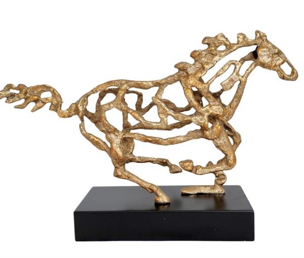 Grote foto sculptuur horse artwork 27 cm aluminium antiek en kunst curiosa en brocante