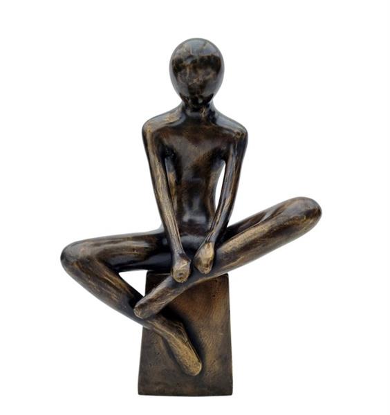 Grote foto beeldje a modernist statue brons antiek en kunst curiosa en brocante